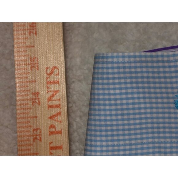 Peter Millar Mens Blue Checkered Dress Shirt Size M - Picture 12 of 16